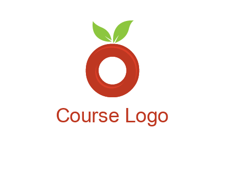 letter O cherry logo