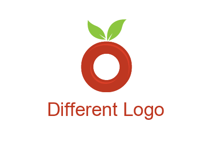 letter O cherry logo
