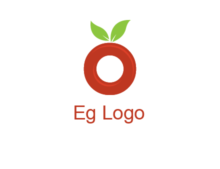 letter O cherry logo