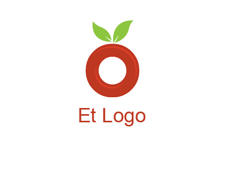letter O cherry logo