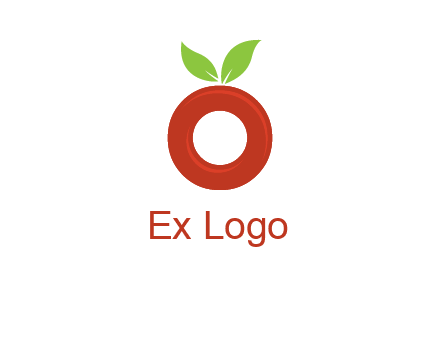 letter O cherry logo
