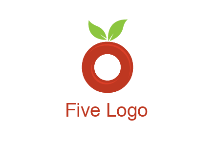 letter O cherry logo
