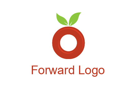 letter O cherry logo