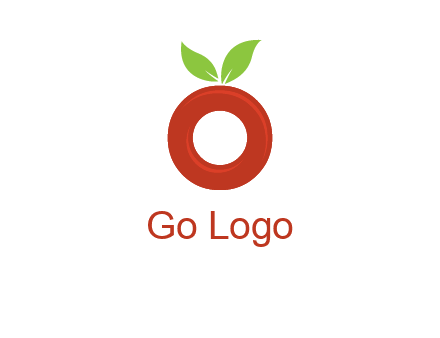 letter O cherry logo