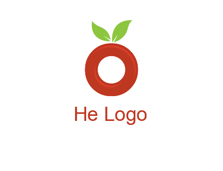 letter O cherry logo