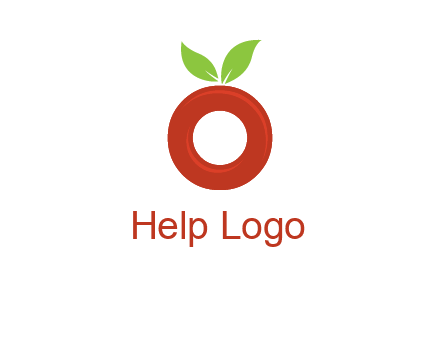 letter O cherry logo