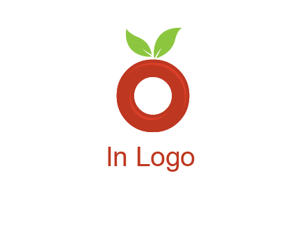 letter O cherry logo