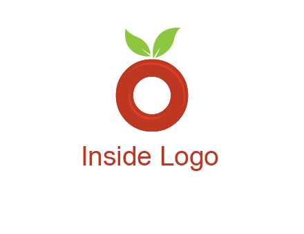 letter O cherry logo