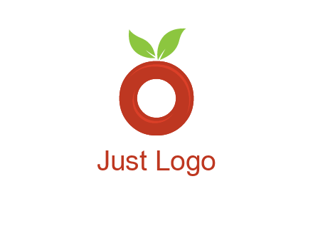 letter O cherry logo