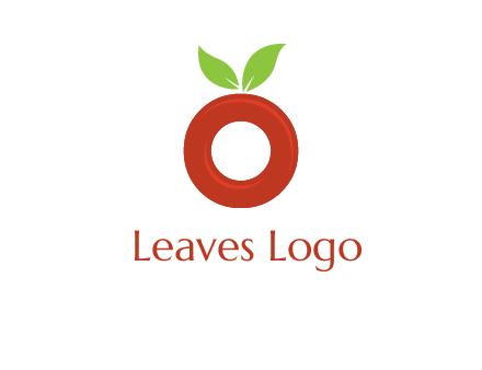 letter O cherry logo