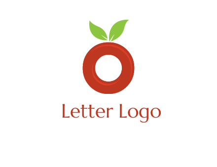 letter O cherry logo