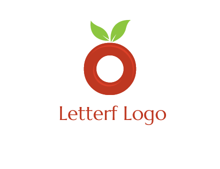 letter O cherry logo