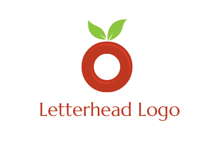 letter O cherry logo