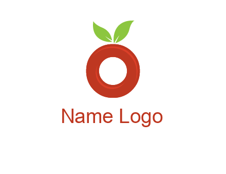letter O cherry logo