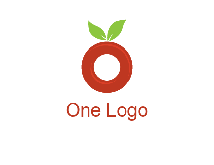 letter O cherry logo