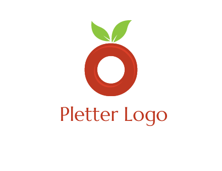 letter O cherry logo