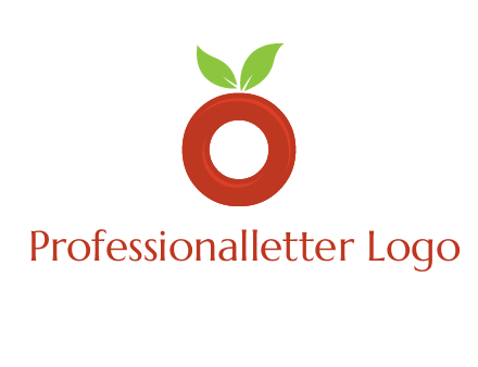 letter O cherry logo