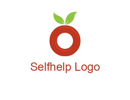 letter O cherry logo