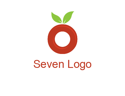 letter O cherry logo