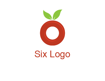letter O cherry logo