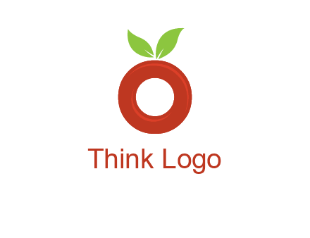 letter O cherry logo