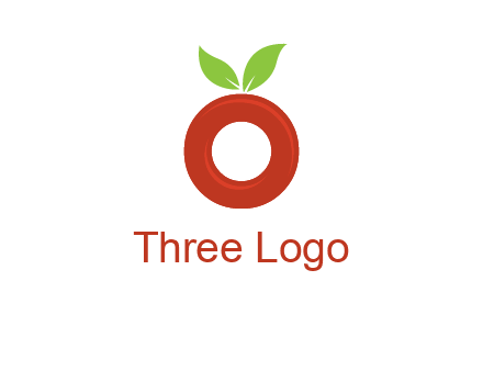 letter O cherry logo