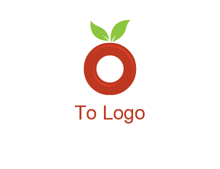 letter O cherry logo
