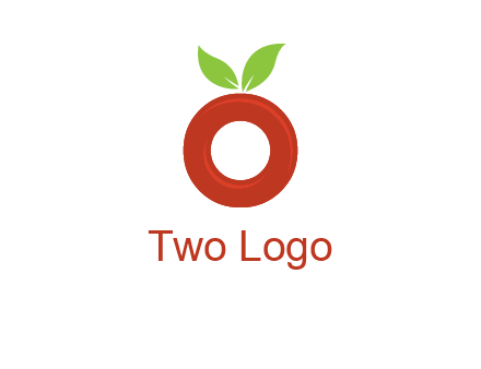 letter O cherry logo