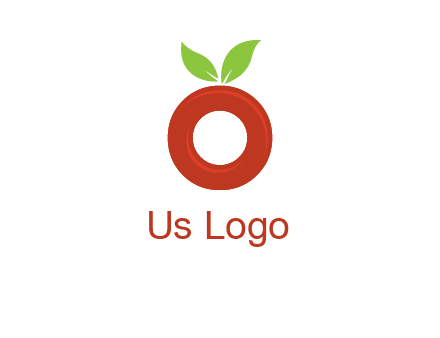 letter O cherry logo