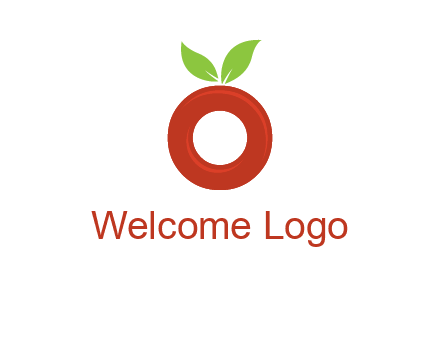 letter O cherry logo