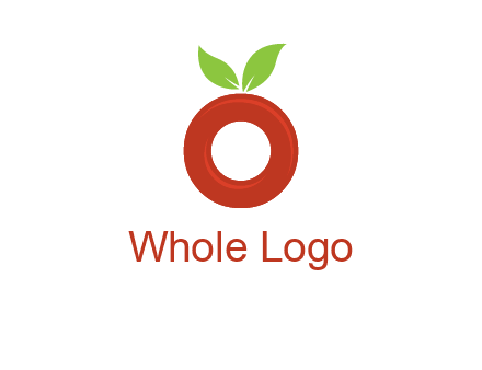 letter O cherry logo