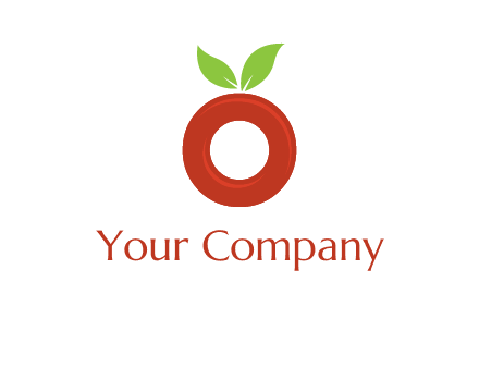 letter O cherry logo