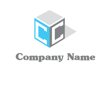 Letter CC on box logo