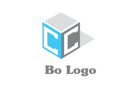 Letter CC on box logo