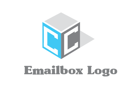 Letter CC on box logo