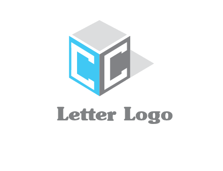 Letter CC on box logo