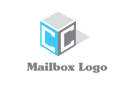 Letter CC on box logo