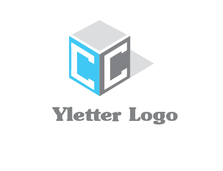 Letter CC on box logo