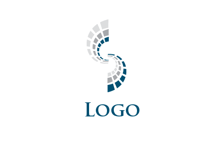 digital Letter S logo