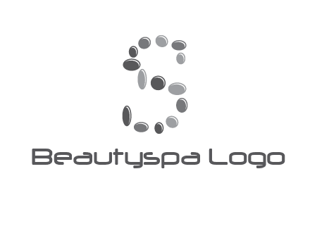 spa stones in letter S logo