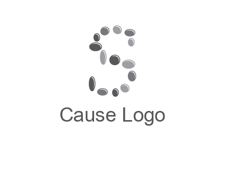 spa stones in letter S logo