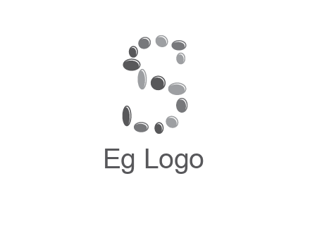 spa stones in letter S logo