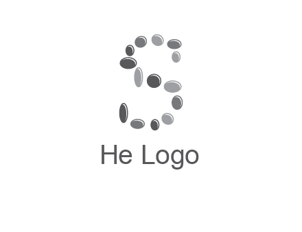 spa stones in letter S logo
