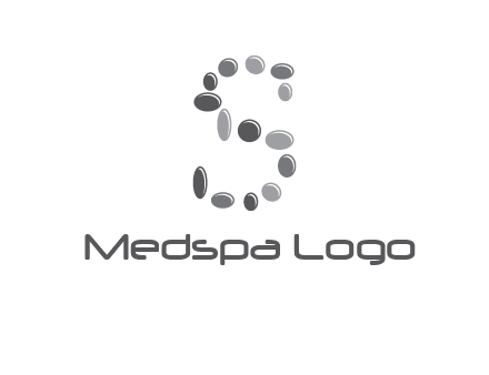 spa stones in letter S logo