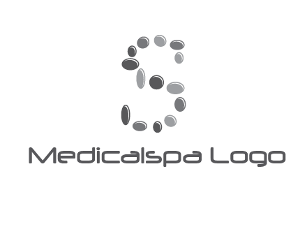 spa stones in letter S logo
