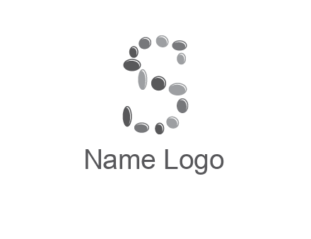 spa stones in letter S logo