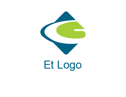 letter G in rhombus logo