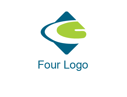 letter G in rhombus logo
