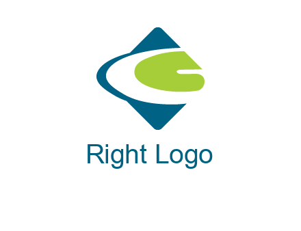 letter G in rhombus logo
