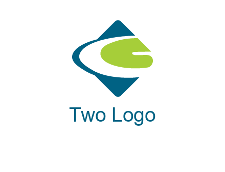 letter G in rhombus logo